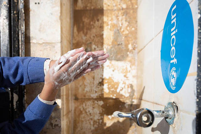 The Japanese government's new contribution of $2.2 million to UNICEF Jordan will allow the agency to scale up water, sanitation and hygiene facilities in schools across Jordan and support the provision of safe water and sanitation to Syrian refugees living in remote areas and refugee camps (Photo courtesy of UNICEF Jordan)